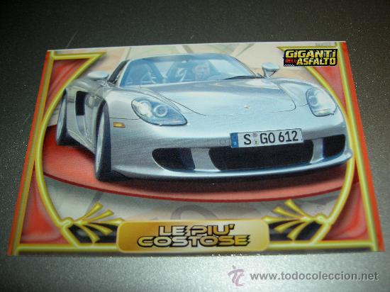 Trading Cards: CARD COCHE PORSCHE CARRERA GT N&ordm; 308 COLECCION DREAM CARS MUNDICROMO SPORT CROMOS