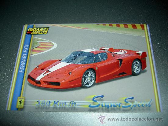 Trading cards: CARD COCHE FERRARI FXX N&ordm; 347 COLECCION DREAM CARS MUNDICROMO SPORT CROMOS