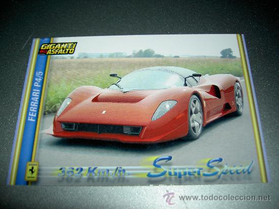Trading cards: CARD COCHE FERRARI P4/5 N&ordm; 350 COLECCION DREAM CARS MUNDICROMO SPORT CROMOS