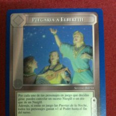 Trading Cards: CARTAS EL SEÑOR DE LOS ANILLOS - PLEGARIA A ELBERETH