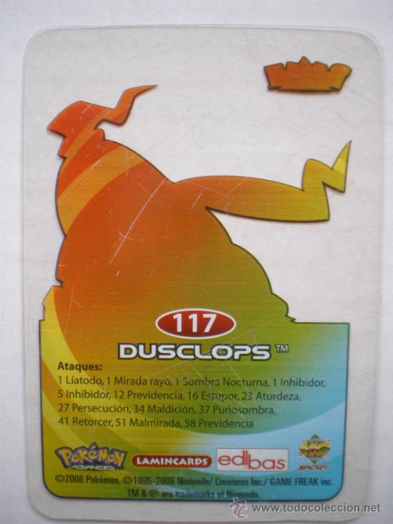 Trading cards: POKEMON ADVANCED LAMINCARDS N&ordm; 117 DUSCLOPS - Foto 2