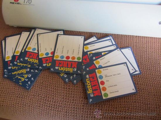 Trading Cards: LOTE DE 30 TARjETAS DE PREGUNTAS , EL LISTON DE MARCA