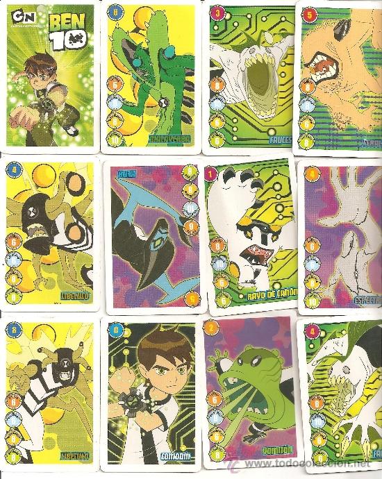 ben10 lote de 30 cartas
