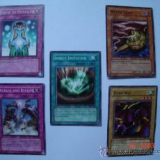 Trading Cards: LOTE DE 5 CARTAS “YU-GI-OH!” DE KONAMI. EDICIÓN 1996. VERSIÓN INGLESA. Lote 35470147