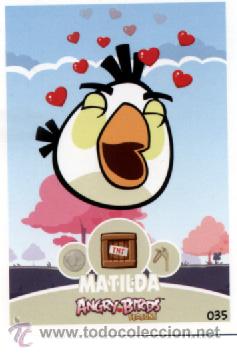 Trading cards: ANGRY BIRDS TRADING CARD E-MAX - MATILDA #035 - Foto 1
