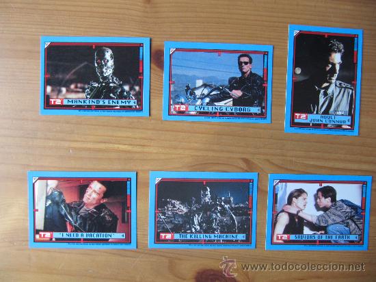JUDGMENT DAY TERMINATOR 2 Complete ALL-STICKER Trading Card Set 44 Topps/1991 