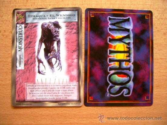 Trading Cards: Carta MYTHOS, MONSTRUO: ITHAQUA, EL WENDIGO - TORMENTA, LUNA CRECIENTE