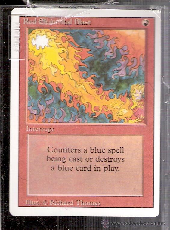 Trading cards: Red Elemental Blast. Interrupt. Magic. The Gathering. Deckmaster. - Foto 1