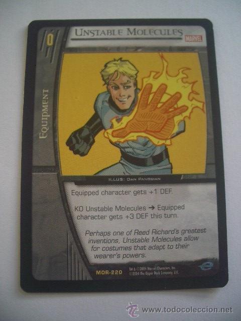 Trading cards: VS System - MOR 220 - Marvel Or&iacute;genes - Ingl&eacute;s - Unstable Molecules - Rara - Foto 1