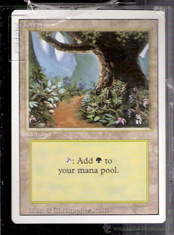Trading cards: Forest. Land. Magic. The Gathering. Deckmaster. - Foto 1