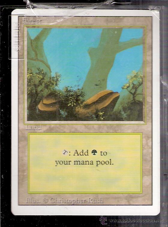 Trading cards: Forest. Land. Magic. The Gathering. Deckmaster. - Foto 1