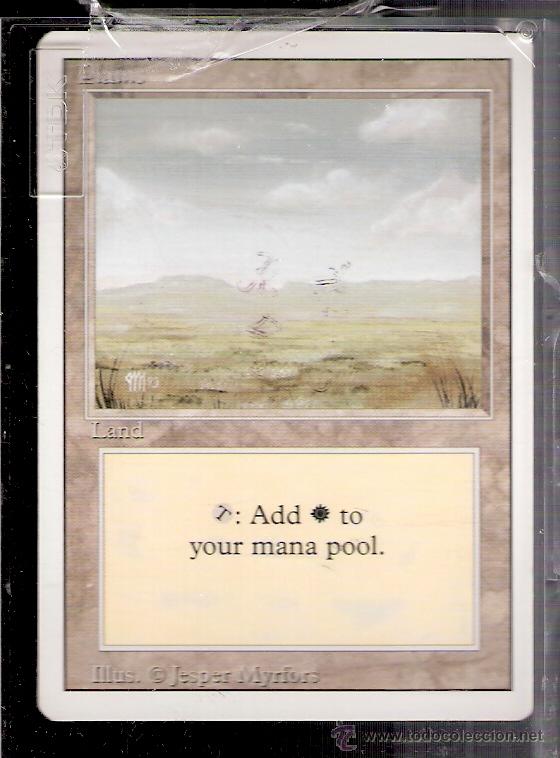 Cartes à Échanger: Plains. Land. Magic. The Gathering. Deckmaster.