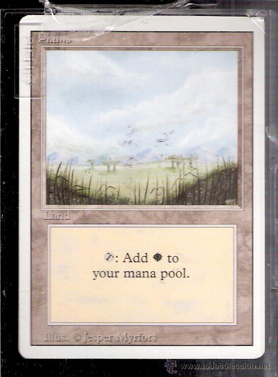 Cartes à Échanger: Plains. Land. Magic. The Gathering. Deckmaster.