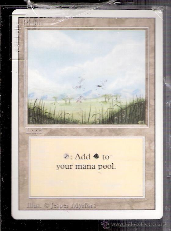 Cartes à Échanger: Plains. Land. Magic. The Gathering. Deckmaster.