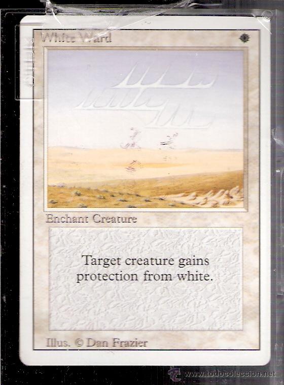Trading Cards: White Ward. Enchant creature. Magic. The Gathering. Deckmaster.