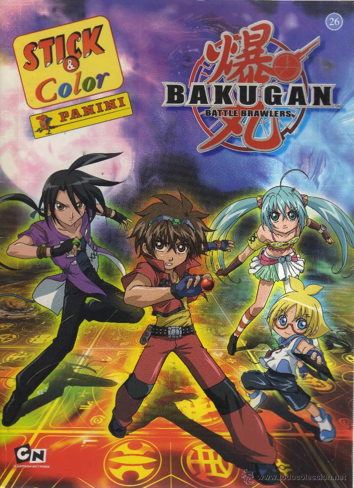Trading cards: Libro pegatinas Bakugan - Stick & Color - CJ41 - Foto 1