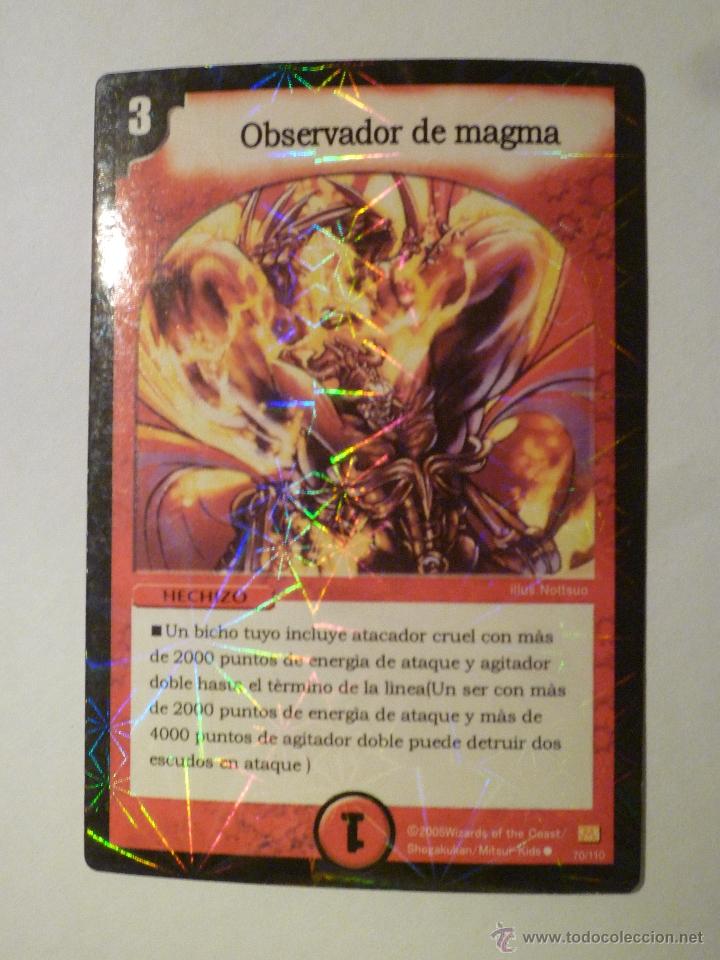 Trading cards: TRADING CARD DUEL MASTERS OBSERVADOR DE MAGMA - Foto 1