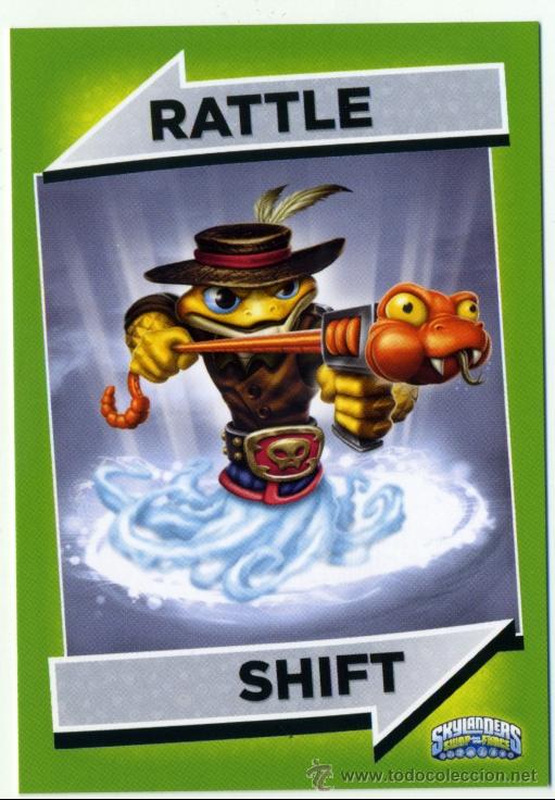 Trading cards: CARTA RATTLE SHIFT - N&ordm; 93 - SKYLANDERS SWAP FORCE - A&Ntilde;O 2012 - 2013 - Foto 1