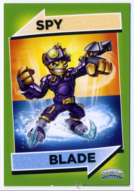 Trading cards: CARTA SPY BLADE - N&ordm; 154 - SKYLANDERS SWAP FORCE - A&Ntilde;O 2012 - 2013 - Foto 1