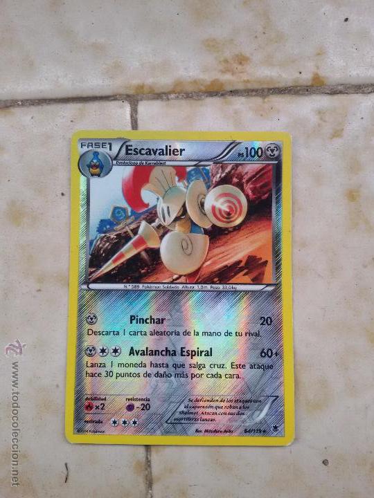 Trading cards: Carta rara Pockemon ESCAVALIER #0001 - Foto 1