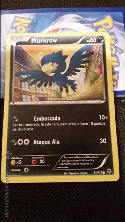 Trading cards: Carta Pokem&oacute;n MURKROW - Foto 1