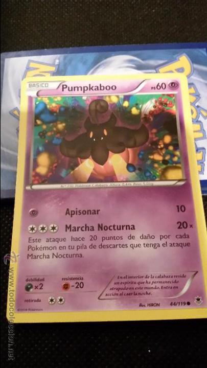 Trading Cards: Carta Pokem&oacute;n PUMPKABOO
