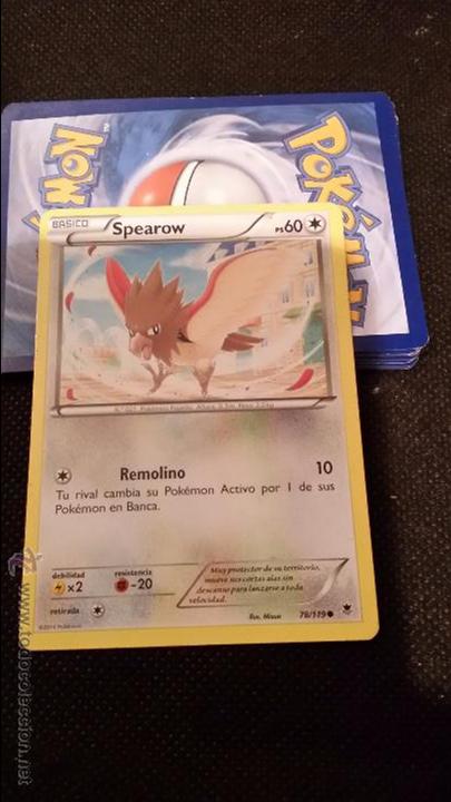 Trading Cards: Carta Pokem&oacute;n SPEAROW