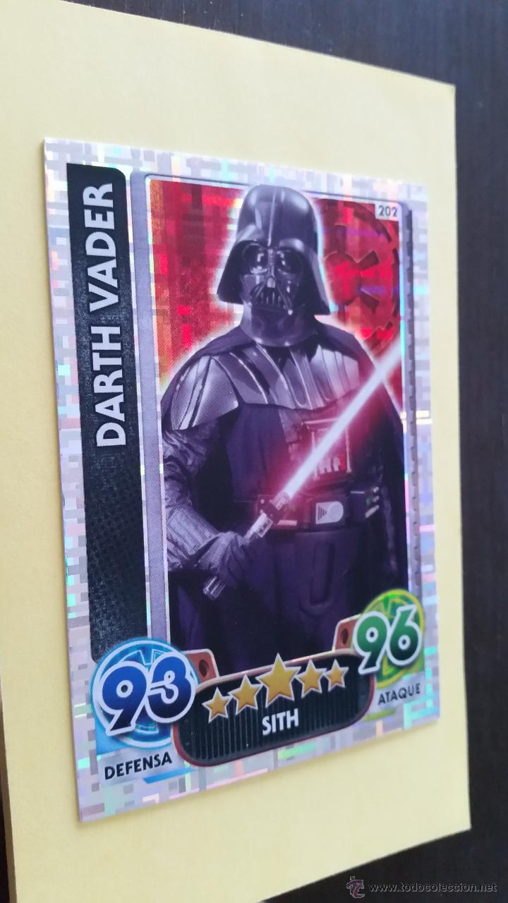 Trading cards: STAR WARS - FORCE ATTAX AWAKENS N&ordm; 202 DARTH VADER - Foto 1