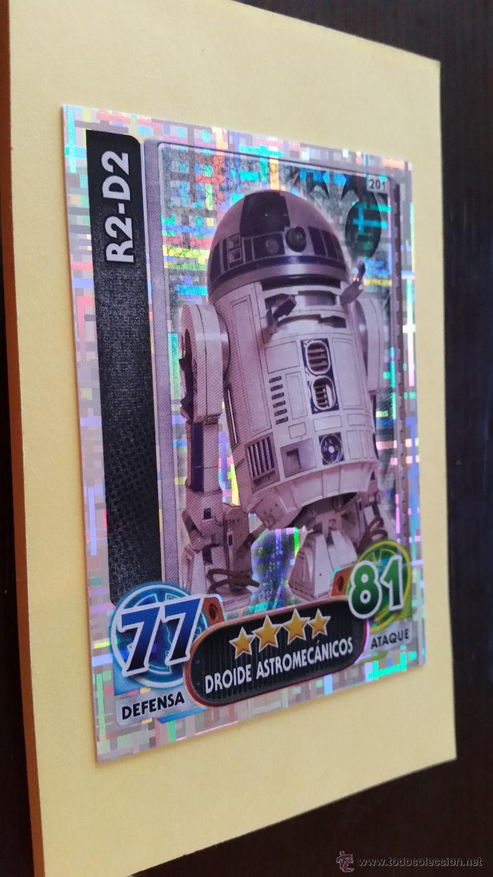 Trading cards: STAR WARS - FORCE ATTAX AWAKENS N&ordm; 201 R2-D2 - Foto 1