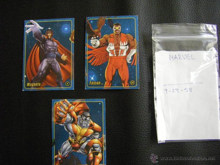 Trading cards: 3 cromos MARVEL - Foto 1