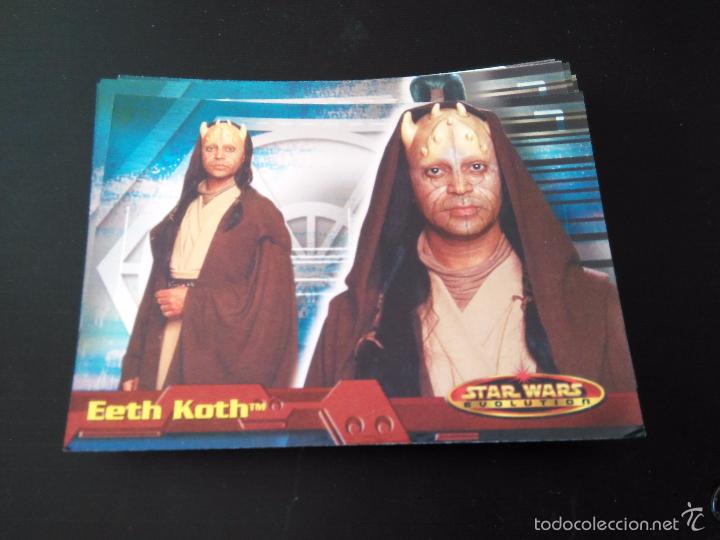 Trading cards: star wars evolution 2001 topps holo card 24 eeth koth - Foto 1
