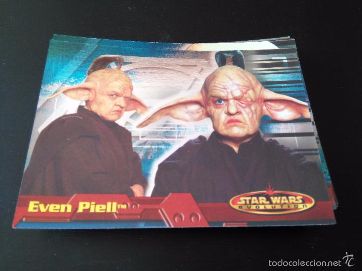 Trading cards: star wars evolution 2001 topps holo card 25 even piell - Foto 1