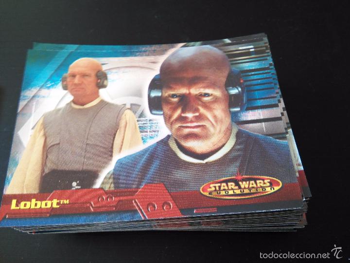 Trading cards: star wars evolution 2001 topps holo card 43 lobot - Foto 1