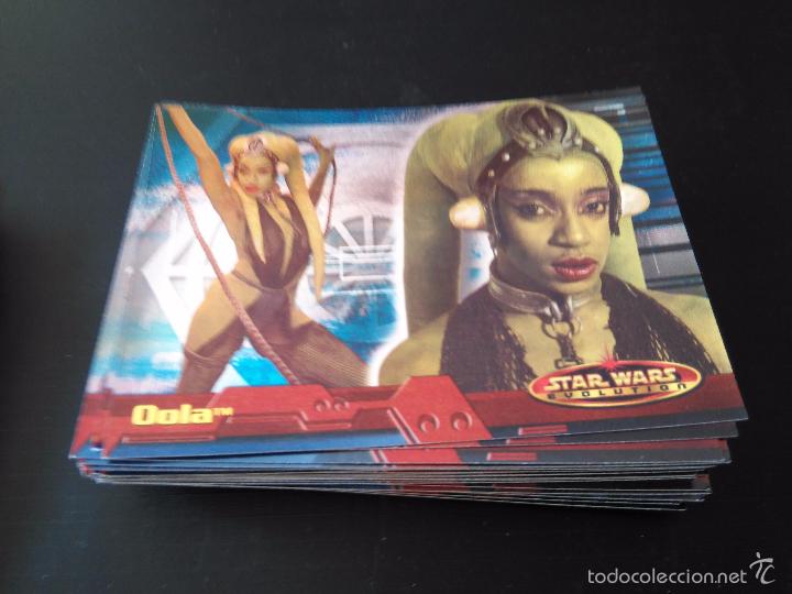 Trading cards: star wars evolution 2001 topps holo card 55 oola - Foto 1