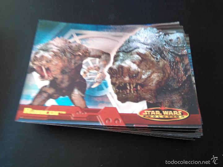 Trading cards: star wars evolution 2001 topps holo card 66 rancor - Foto 1