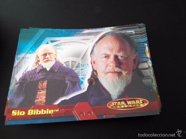 Trading cards: star wars evolution 2001 topps holo card 75 sio bibble - Foto 1