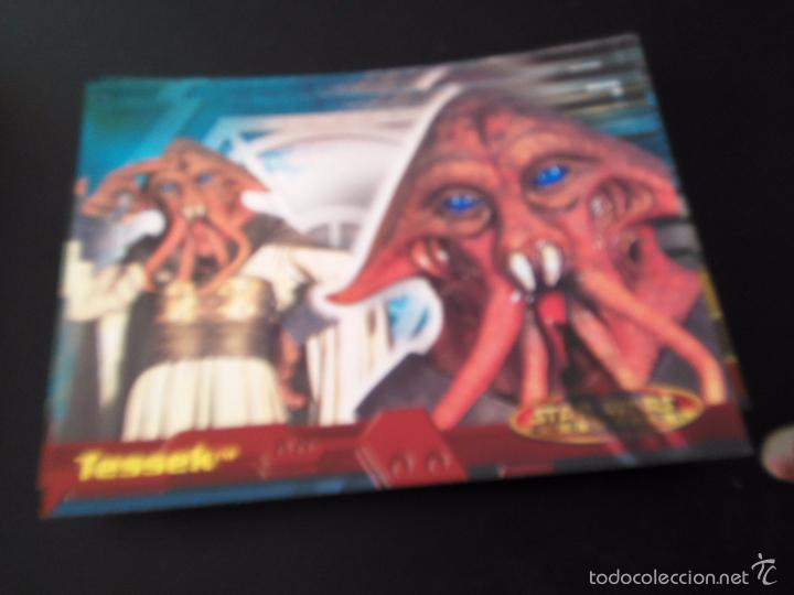 Trading cards: star wars evolution 2001 topps holo card 78 tessek - Foto 1