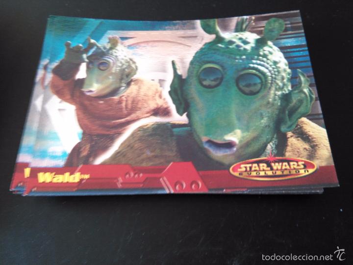 Trading cards: star wars evolution 2001 topps holo card 80 wald - Foto 1