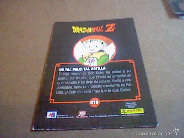 Trading cards: CROMO DRAGON Z PANINI SON gohan 019 - Foto 2