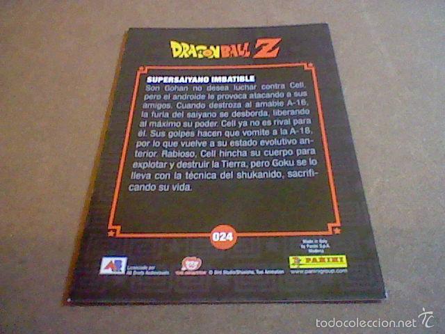 Trading cards: CROMO DRAGON Z PANINI SON gohan 024 - Foto 2