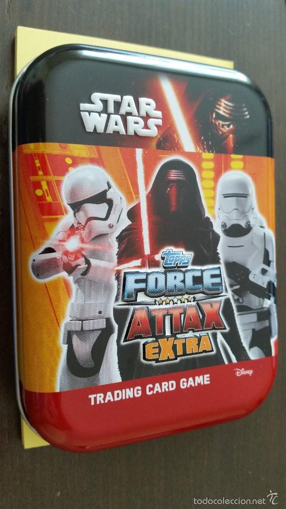 Trading Cards: MINI TIN - LATA VACIA - STAR WARS - FORCE ATTAX EXTRA - TRADING CARDS
