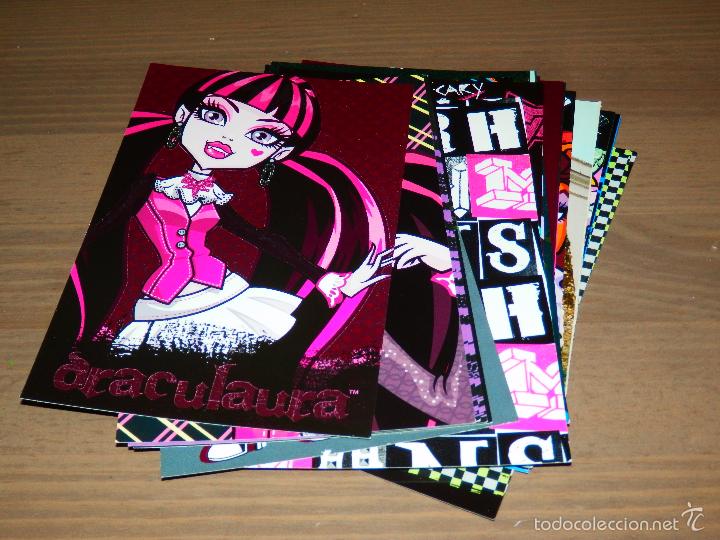 Trading Cards: LOTE  22 CARDS CROMOS TARJETAS MONSTER HIGH SCARY CUTE CREEPY COOL PANINI MATTEL 2013