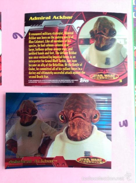 Trading cards: star wars evolution 2001 topps holo card 3 - Foto 1