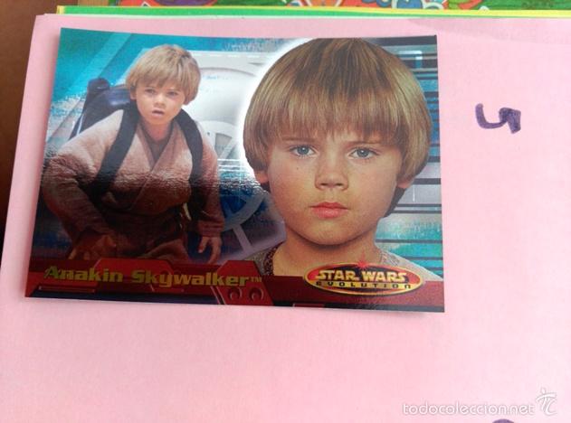 Trading cards: star wars evolution 2001 topps holo card 5 - Foto 1