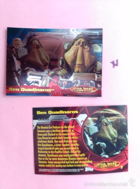 Trading cards: star wars evolution 2001 topps holo card 7 - Foto 1