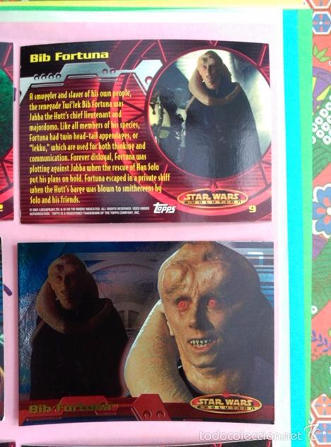 Trading cards: star wars evolution 2001 topps holo card 9 - Foto 1