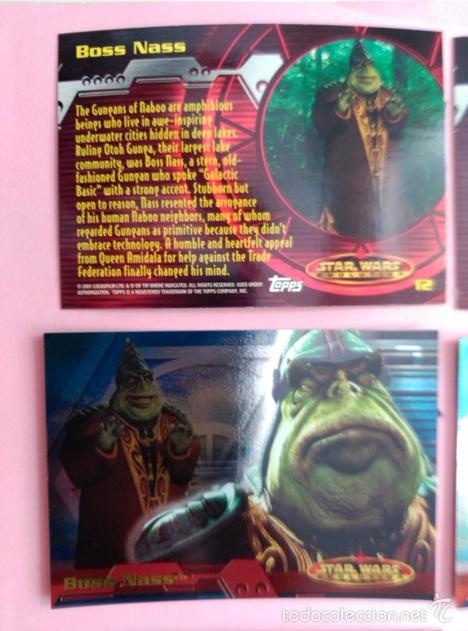 Trading cards: star wars evolution 2001 topps holo card 12 - Foto 1
