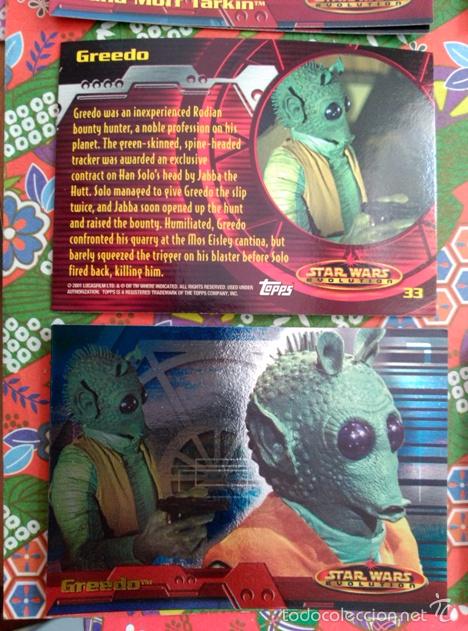 Trading cards: star wars evolution 2001 topps holo card 33 - Foto 1