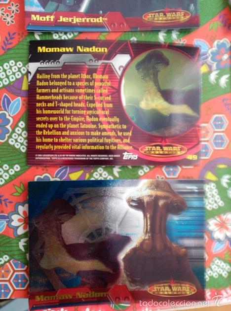 Trading cards: star wars evolution 2001 topps holo card 49 - Foto 1
