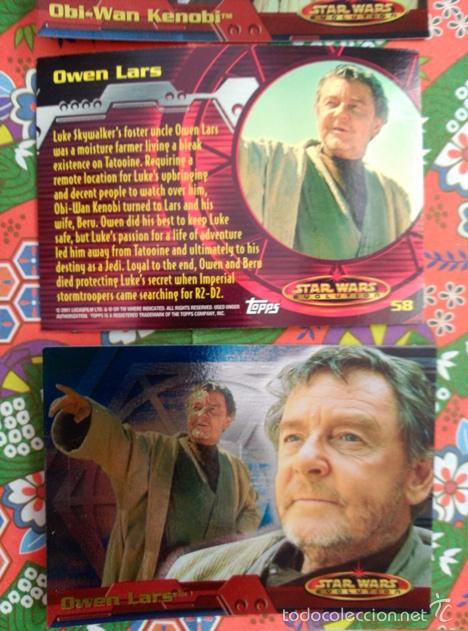 Trading cards: star wars evolution 2001 topps holo card 58 - Foto 1